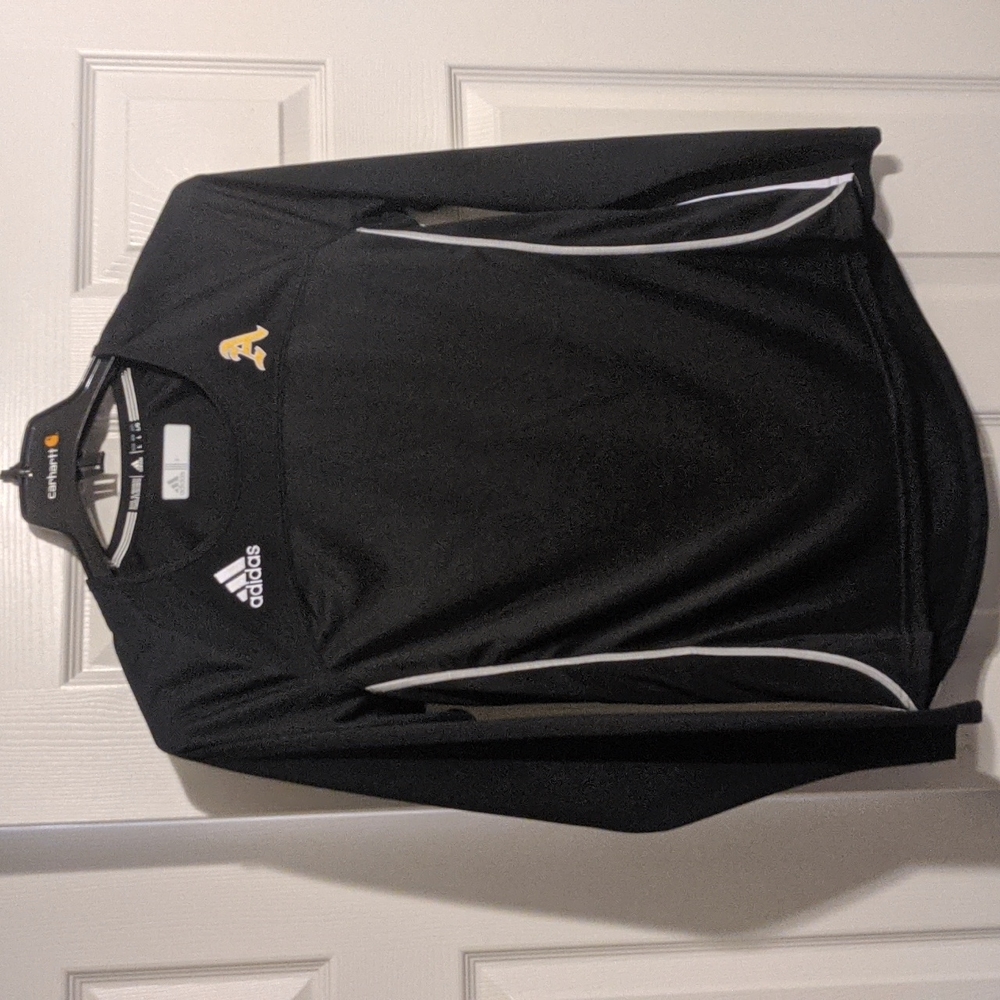 Adidas climacool black with Oakland As logo with silver and white trimmings.